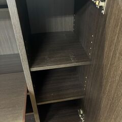 【ジャングルジャングル深井店】★レンジ台 茶 ブラウン レンジボード 収納家具 キッチン家具 家具 クリーニング済  堺市（中区 堺区 東区 西区 南区 北区）和泉市 河内長野市 富田林市 松原市 狭山市 深井 【FU2500】の画像