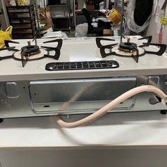 I2507-746 リンナイ ガステーブル KGM64BE2L 2019年製 通電確認済み 都市ガス用 キズ汚れ有りの画像
