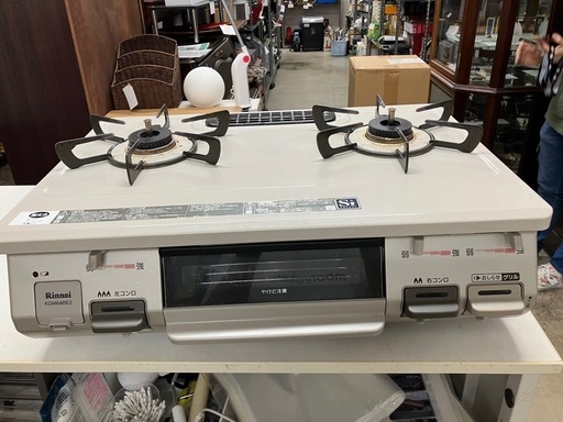 ☆値下げ☆I2507-746 リンナイ ガステーブル KGM64BE2L 2019年製 通電確認済み 都市ガス用 キズ汚れ有り