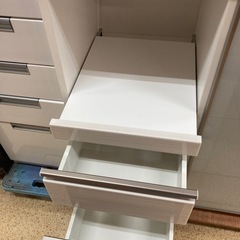 リユースマン倉敷、キッチンカウンター、ホワイト、棚、収納の画像