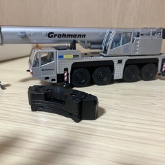 建設機械 1/50 ミニチュア クレーン ポンプ車 3台セットの画像