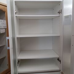 ★リユースのサカイ水戸店★  食器棚 ホワイト H179×D43×W60 クリーニング済み MT5026の画像