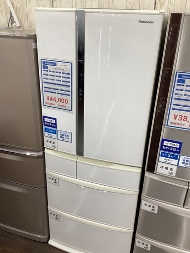 6か月動作保証！！6ドア冷蔵庫　Panasonic