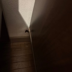 木目キャビネット　コンセント付きの画像
