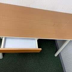 2 セット【ガラストップ】木製デスク｜引き出し付き・学習/在宅/学校向けの画像