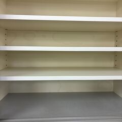 【ジャングルジャングル深井店】★2枚扉システムキッチンボード 綾野製作所 ホワイト 白 キッチン家具 家具 クリーニング済 堺市（中区 堺区 東区 西区 南区 北区）和泉市 河内長野市 富田林市 松原市 狭山市 深井 【FU2504】の画像