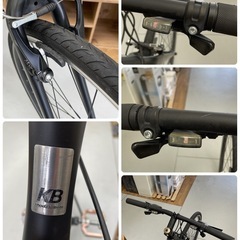 R726 ☀️ジモティー限定価格！ KHODAABLOOM コーダーブルーム クロスバイク RAIL ★700×32C★3×8段 ★ リムブレーキの画像