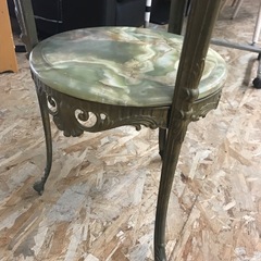 ジャングルジャングル貝塚市　サイドテーブル　花台　大理石風　オシャレ　貝塚市　二色浜　リサイクルショップの画像