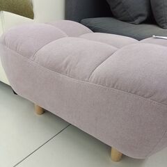 ★リユースのサカイ日立店★HJ7242  オットマン サーモンピンク H37×D42×W71 クリーニング済み の画像