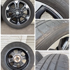夏タイヤ165/60R15  ダイハツ純正アルミ付きの画像