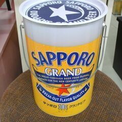 サッポロビール グランドビア ブリキ製バケツ 高さ26.5cm ノベルティ SAPPORO BEER ブリキ缶 コレクション 札幌市中央区 南12条店の画像