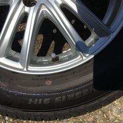 195/65R14 夏タイヤアルミ4本セット　２０２４年製造　日本製タイヤ　オートバックス　MAXRUN Efficia　8～9分山位　４穴　PCD100の画像