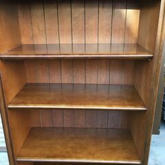 A4436　karimoku　カリモク家具　5段　オープンシェルフ　書庫　本棚　収納棚　飾り棚　収納　木製　家具　72×37㎝　高175.5㎝の画像