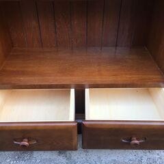 A4436　karimoku　カリモク家具　5段　オープンシェルフ　書庫　本棚　収納棚　飾り棚　収納　木製　家具　72×37㎝　高175.5㎝の画像