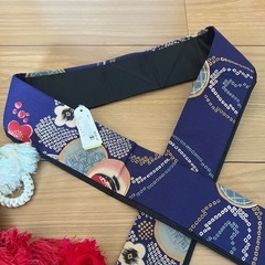 未使用の半衿と帯揚げのセットの画像