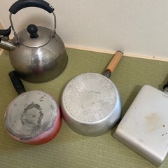 やかん　片手鍋　卵焼きフライパンの画像