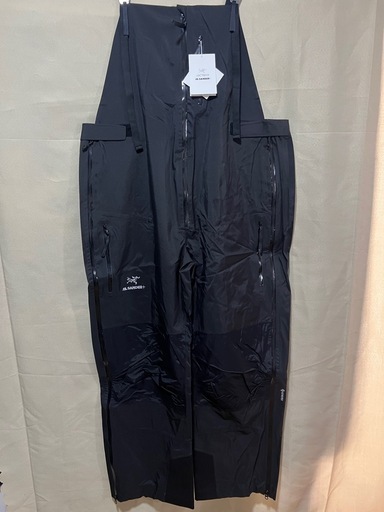 ARC'TERYX (アークテリクス) ×JIL SANDER GORE-TEX PANTS WITH BIB×ジル サンダー ゴアテックス ビブ付きパンツ ブラック