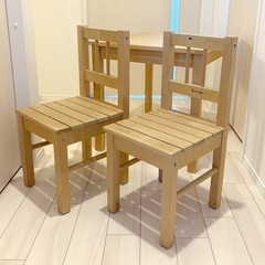 IKEA 子供用 机椅子セット（2〜7歳）キッズ DIY用にもどうぞ！の画像