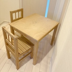 IKEA 子供用 机椅子セット（2〜7歳）キッズ DIY用にもどうぞ！の画像