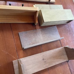 壁掛け収納　棚　木製　ナチュラルインテリアの画像