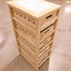 【売約済】木製 収納棚 5段引き出し　の画像