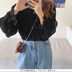 【送料無料】新品　トップス　レディース　ブラウス　レディース　長袖　デートの画像