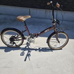 折り畳み自転車　防犯登録解除済み　６段変速の画像