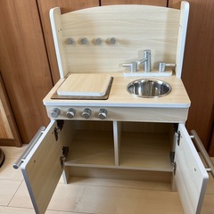 木製キッチンの画像
