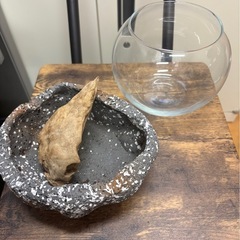 ガラス鉢と陶器鉢の画像
