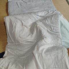 敷き布団、掛け布団セットの画像