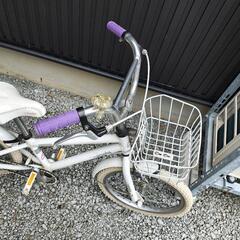 子供自転車  ホワイト　キッズ　子供用の画像