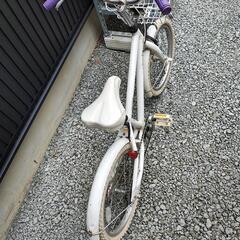 子供自転車  ホワイト　キッズ　子供用の画像