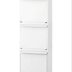 天馬 多段分別ゴミ箱ホワイトラッシュ 55L  【美品】2個セット  ダストボックス 収納の画像