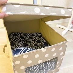 フタ付き収納ボックス×2個セットの画像