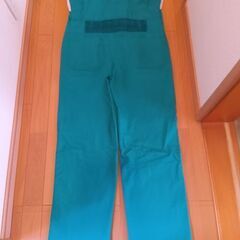 作業着　つなぎ　中古品（LLサイズ）ランクＣ　エメラルドグリーン　の画像