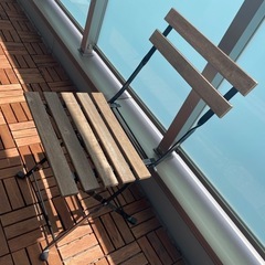 【3点セット/交渉中】屋外用テーブル＆チェアの画像