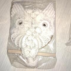 カチューシャ&マクラメフクロウの飾り物の画像