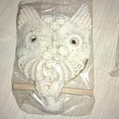 カチューシャ&マクラメフクロウの飾り物の画像