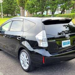 黒のピッカピカのプリウス‪α‬！車検も長く即乗り！広々室内に充実装備で大満足！の画像