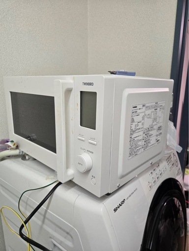 ☆引き取り希望☆TWINBIRD 単機能電子レンジ DR-F281 2022年製