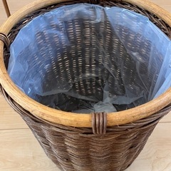 観葉植物用、竹編み、カゴの画像