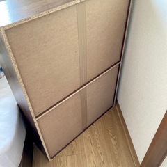 本棚　ウォールナット　棚板調整可能　木目　の画像