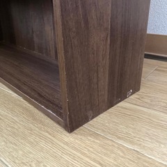 本棚　ウォールナット　棚板調整可能　木目　の画像