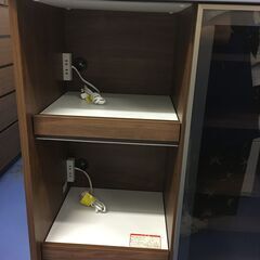 ★リユースのサカイ横浜南店★YM1323  レンジ台 ブラウン W90×D49×H115 クリーニング済みの画像
