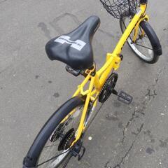 【取引中】20インチ 🚲 HUMMER ノーパンク 折りたたみ自転車 10,000円 🔁6段切替 ⛓️チェーン新品 新規防犯登録料コミ 859の画像