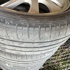 165/55R15 ダイハツ純正アルミホイールとタイヤセットの画像
