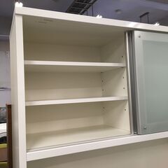 ★リユースのサカイ横浜南店★YM1325  レンジボード ホワイト W118×D49×H200 クリーニング済みの画像