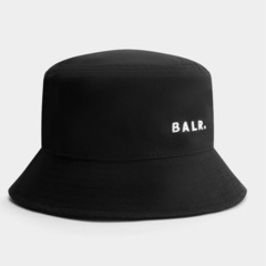 BALR. ハット ブラック LOGO BUCKET HAT-JETの画像