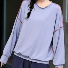 UVカット率99％以上　水着 バイカラーオーバーロックステッチラッシュガードの画像
