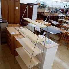リユースのサカイ太田店★ジモティ割あり★  ラック棚 ナチュラル H180×D38×W80.5 クリーニング済み OJ10282の画像